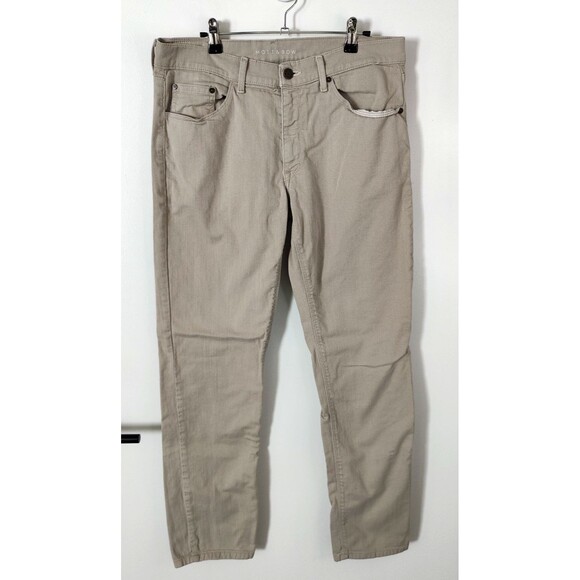 Mott and Bow Slim Jeans Mens 32x31 Tan Beige Stretch Denim - Picture 1 of 7